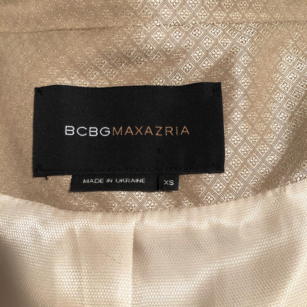 BCBGMAXAZRIA XS Feminine Military Blazer Jacket